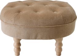 Heart of House - Darcy - Fabric Footstool - Natural